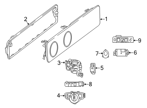 2021 Mercedes-Benz CLS450 Cluster & Switches