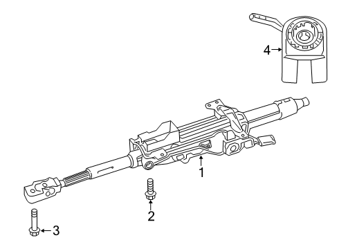 2022 Mercedes-Benz A220 Steering Column & Wheel, Steering Gear & Linkage Diagram 6