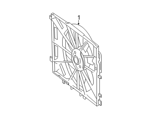 2014 Mercedes-Benz CLA250 Cooling Fan