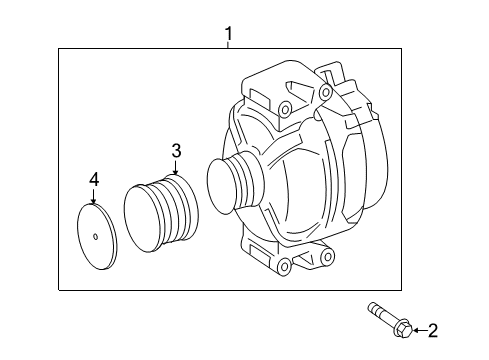 2018 Mercedes-Benz C350e Alternator