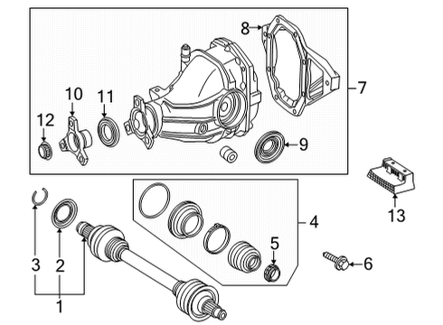 Differential Assembly Diagram for 290-350-23-00