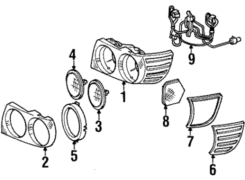 Sealed Beam Retainer Ring Diagram for 001-826-20-89