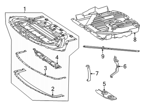 Front Shield Diagram for 190-520-06-00