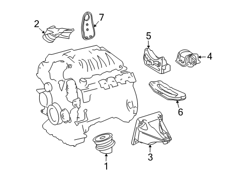 Mount Bracket Diagram for 273-223-12-04