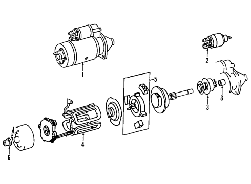 1998 Mercedes-Benz S600 Starter Diagram