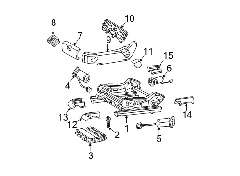 2009 Mercedes-Benz E550 Power Seats Diagram