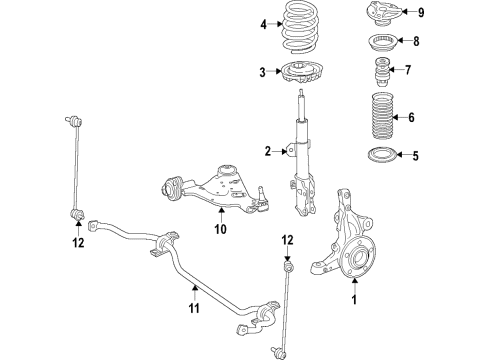 Lower Control Arm Diagram for 447-330-14-07