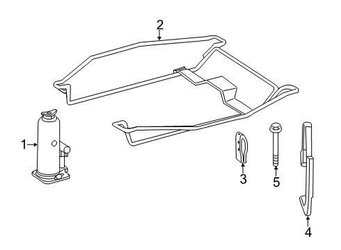 2020 Mercedes-Benz Sprinter 3500XD Spare Tire Carrier Diagram