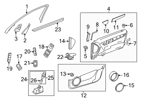 2011 Mercedes-Benz C350 Bulbs Diagram 1