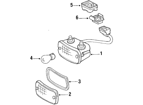 Lens Gasket Diagram for 001-987-55-46