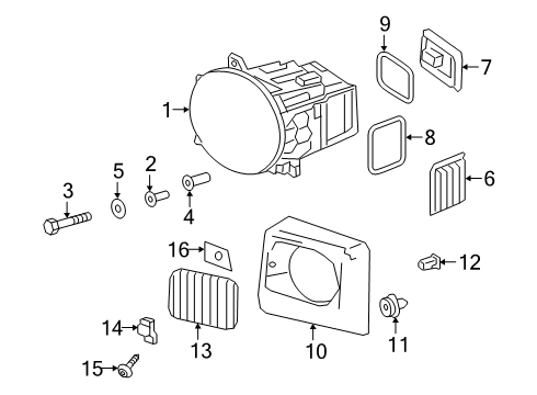 2020 Mercedes-Benz G550 Headlamps, Headlamp Washers/Wipers