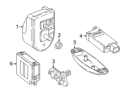 2022 Mercedes-Benz Metris Anti-Theft Components Diagram