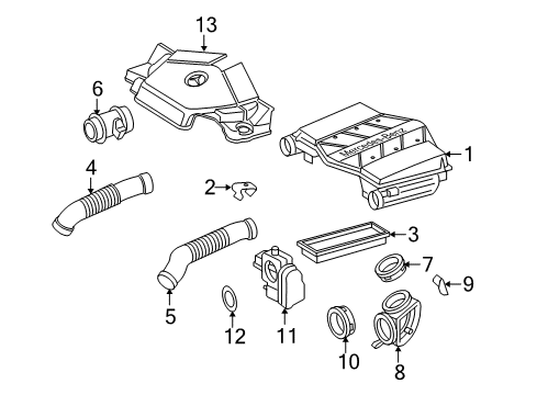 2010 Mercedes-Benz SLK55 AMG Filters Diagram 1