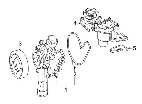 2018 Mercedes-Benz G65 AMG Water Pump Diagram