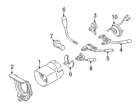 2005 Mercedes-Benz SL65 AMG Switches Diagram 2