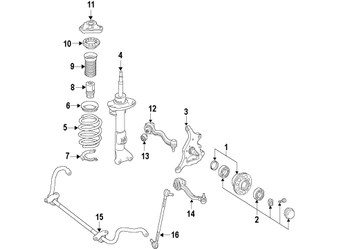 Strut Diagram for 207-323-12-00