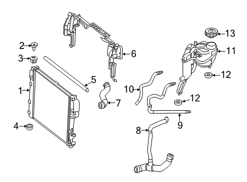 2012 Mercedes-Benz S63 AMG Radiator & Components