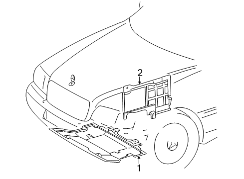 1995 Mercedes-Benz C220 Splash Shields Diagram