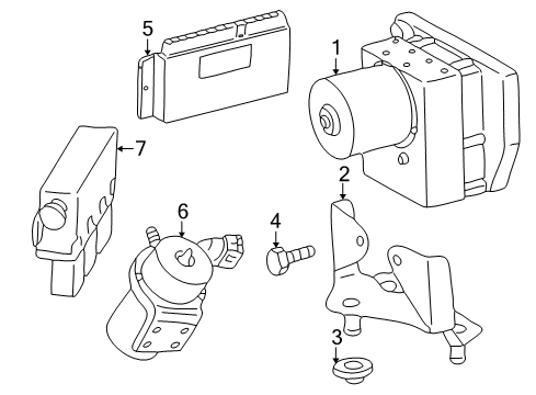 2003 Mercedes-Benz SLK32 AMG Stability Control Diagram