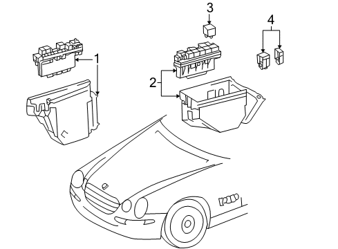 2004 Mercedes-Benz CL600 Fuel Supply Diagram 1