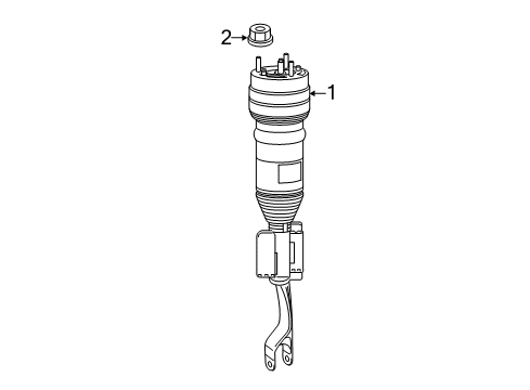 2018 Mercedes-Benz GLC63 AMG Struts & Components - Front Diagram 1