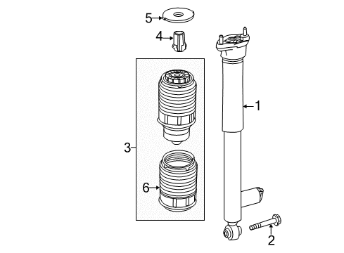 2015 Mercedes-Benz CLS63 AMG S Shocks & Components - Rear Diagram