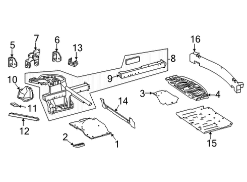 2021 Mercedes-Benz AMG GT Rear Floor & Rails