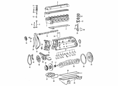 1987 Mercedes-Benz 300TD Cylinder Head & Valves, Camshaft & Timing, Crankshaft & Bearings, Pistons, Rings & Bearings