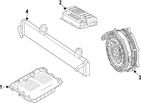 2019 Mercedes-Benz S560e Hybrid Components, Battery, Cooling System Diagram