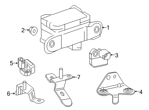 2014 Mercedes-Benz GL350 Electrical Components Diagram 1