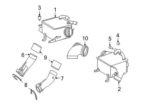 2007 Mercedes-Benz CL600 Intercooler Diagram