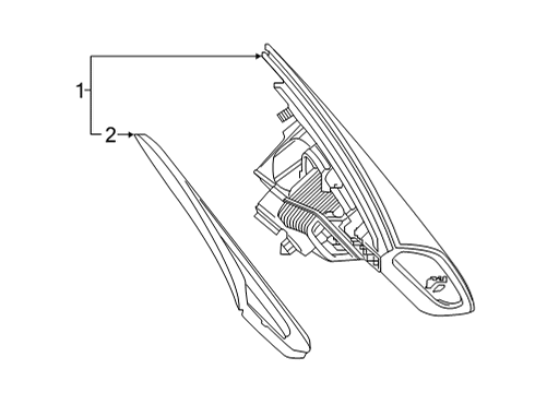 Rear Lamp Assembly Gasket Diagram for 167-826-10-00