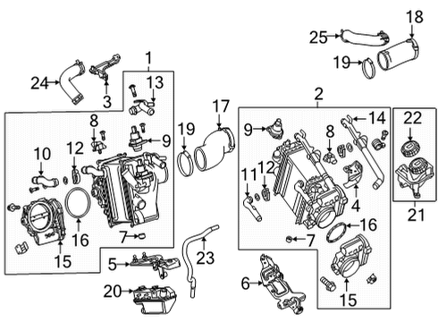 2021 Mercedes-Benz GLC63 AMG Turbocharger Diagram 1