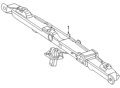 2024 Mercedes-Benz GLE63 AMG S High Mount Lamps Diagram 1