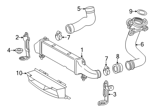 Intercooler Diagram for 170-500-04-00