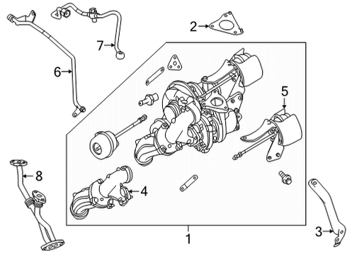 2022 Mercedes-Benz Sprinter 3500XD Turbocharger & Components