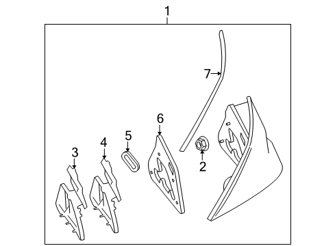 Tail Lamp Assembly Diagram for 219-820-09-64