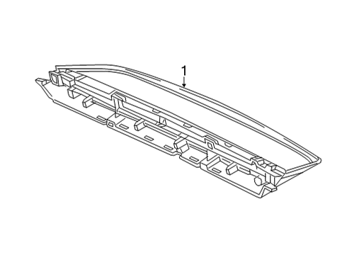 High Mount Lamp Diagram for 223-906-61-04