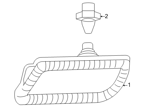 2003 Mercedes-Benz SLK320 Side Marker Lamps Diagram