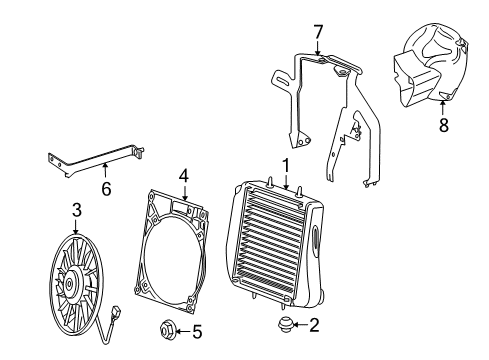 2009 Mercedes-Benz CLS63 AMG Oil Cooler Diagram