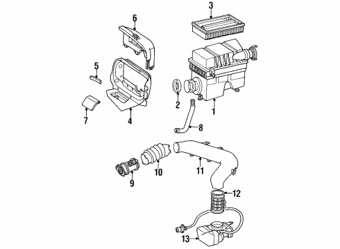 1993 Mercedes-Benz 300CE Fuel Injection Diagram