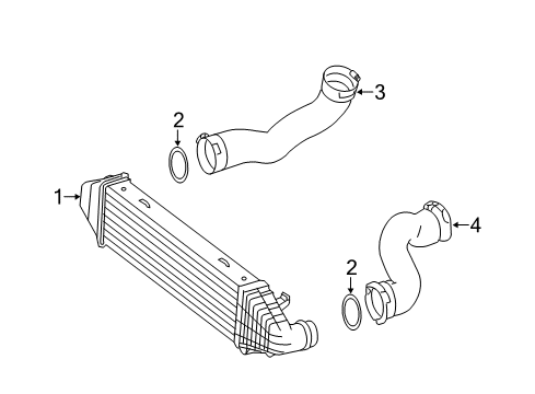 2014 Mercedes-Benz E250 Intercooler, Cooling Diagram