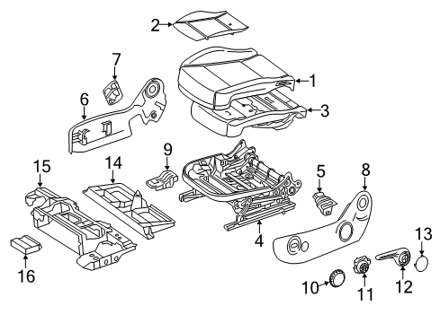 2022 Mercedes-Benz Metris Driver Seat Components