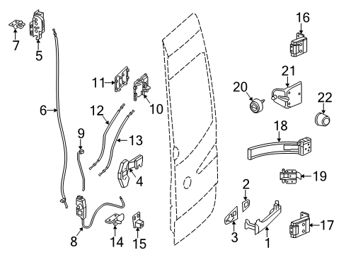 2014 Mercedes-Benz Sprinter 2500 Cargo Door Diagram 3