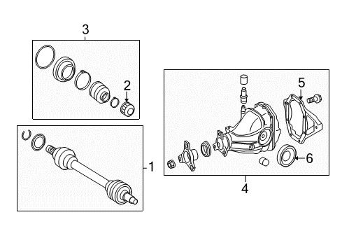 2012 Mercedes-Benz GLK350 Axle & Differential - Rear