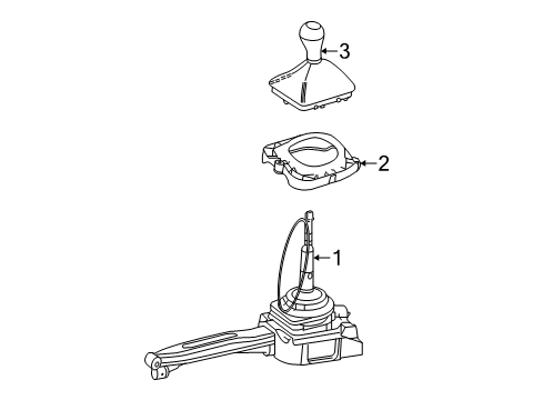 Shift Knob Diagram for 172-267-31-10-9E38