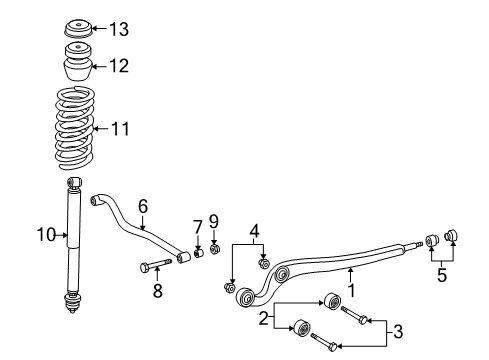 2005 Mercedes-Benz G500 Front Suspension Components, Stabilizer Bar Diagram 1