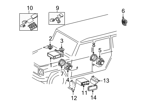 CD Changer Diagram for 203-820-90-89-80