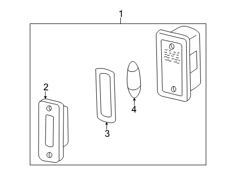 2003 Mercedes-Benz G500 License Lamps Diagram