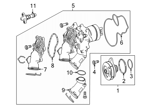 2020 Mercedes-Benz C63 AMG S Water Pump Diagram 2